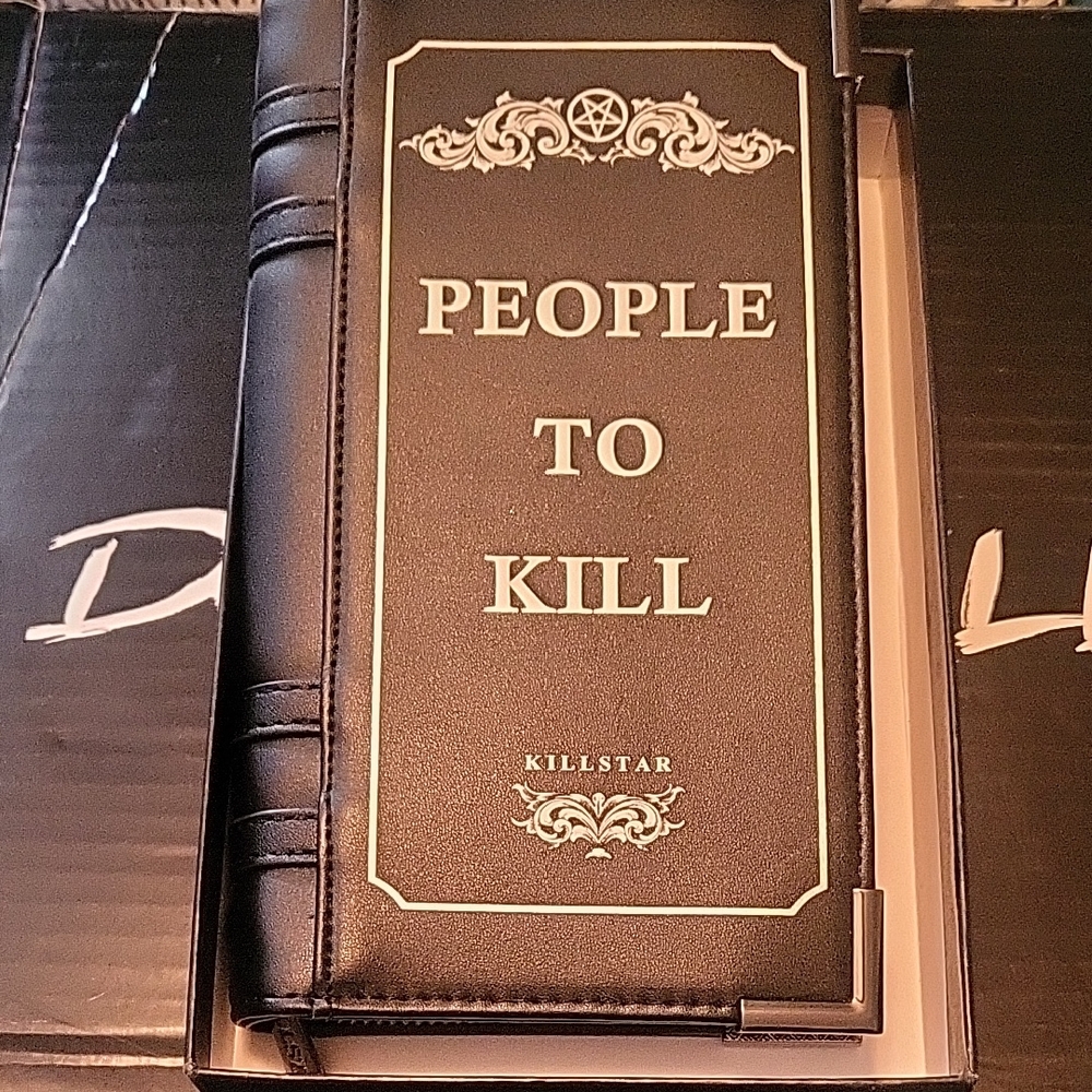 Killstar Black 'People to Kill' Wallet.New.Limited Edition.